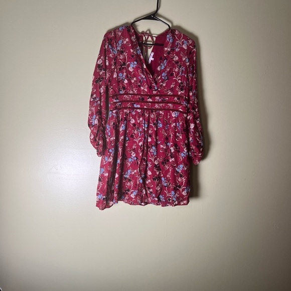 Dresses & Skirts - Willow & clay XS red long sleeve bohemian dress